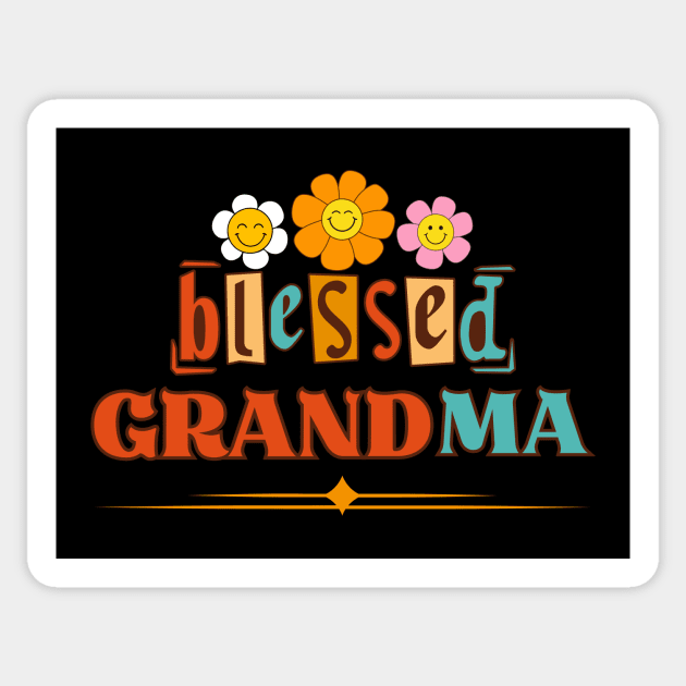 Blessed Grandma Sticker by Introvert Home 